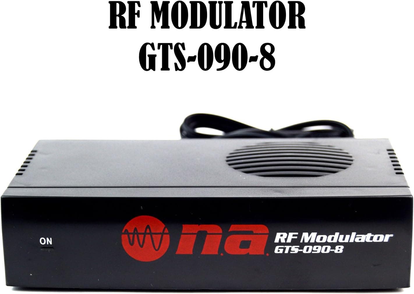 Universal RF Modulator RCA Audio Video to Coaxial Coax F-Type With S Video GTS-090-8