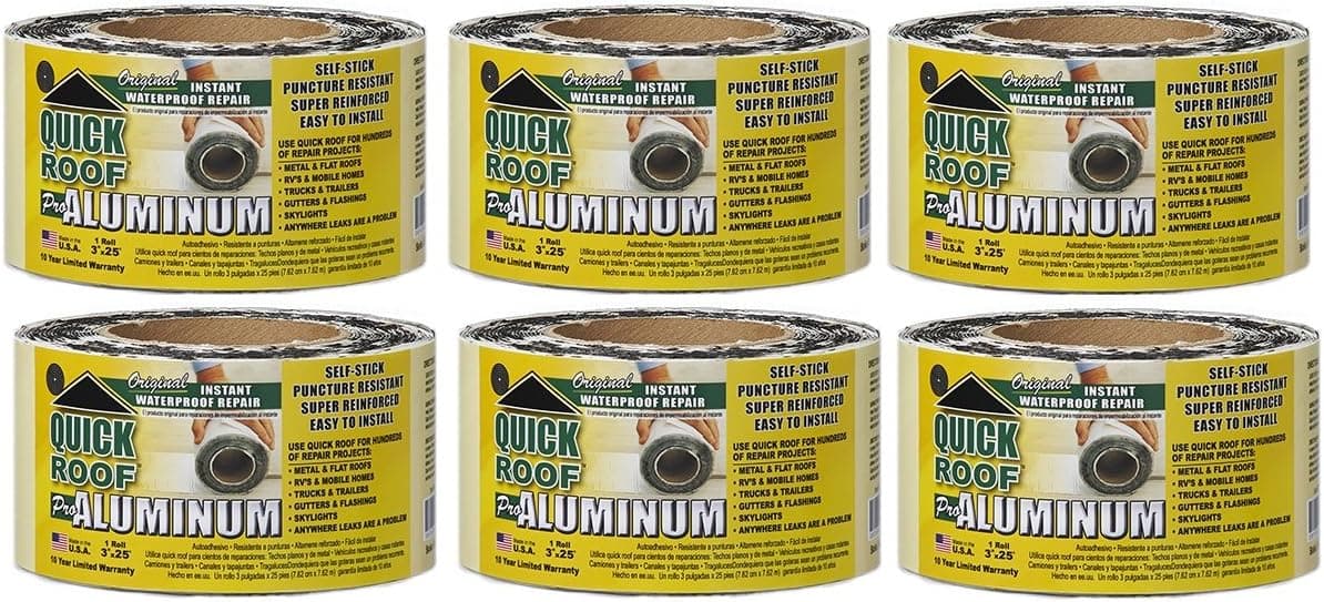 Quick Roof Self Stick Instant Waterproof Repair And Flashing Wood 3 " X 25 '