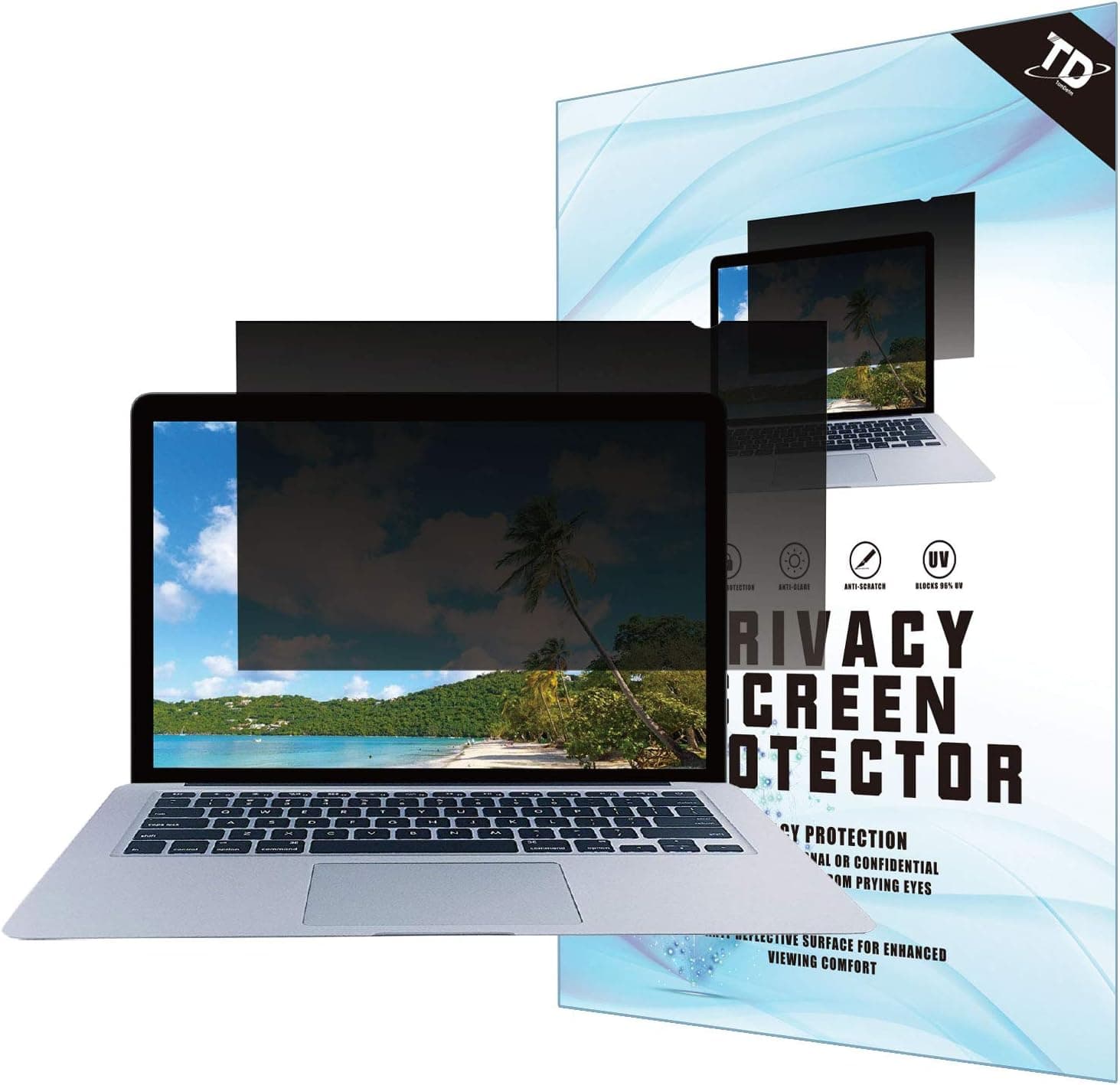 13.3'' Inch Privacy Screen Filter for Standard Laptop - Anti-Glare, Blocks 96% UV,Anti-Scratch with 4:3 Aspect Ratio