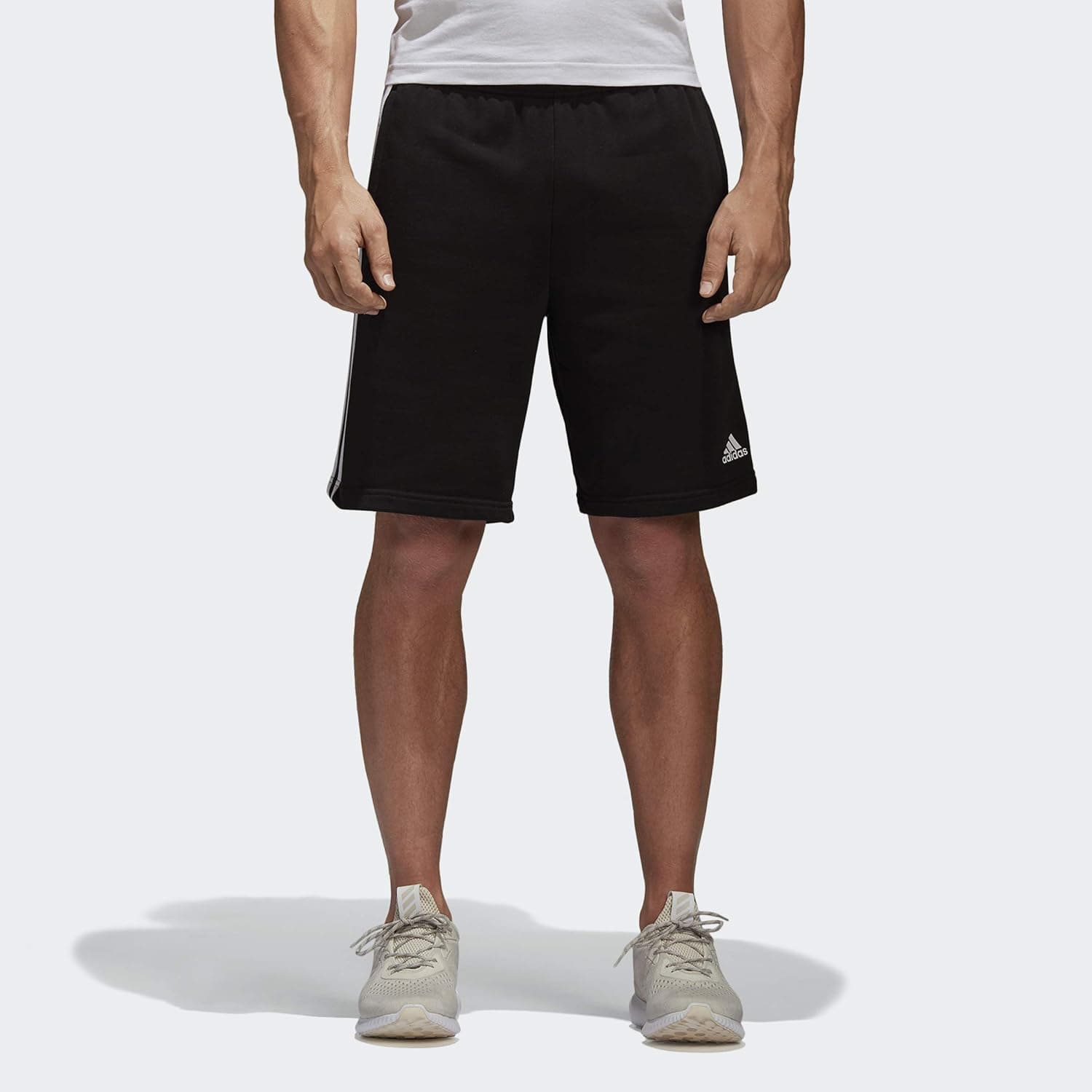 adidas Men's Essentials 3 Stripe French Terry Short