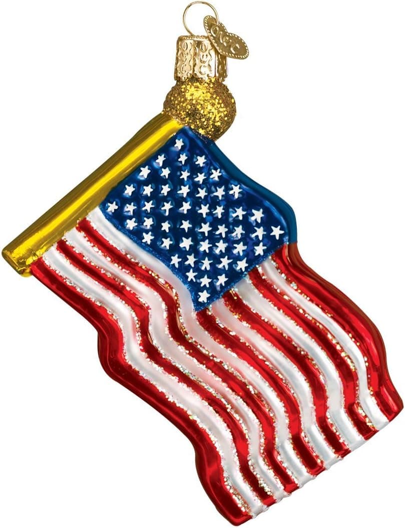 Old World Christmas Political Gifts Glass Blown Ornaments for Christmas Tree Star-Spangled