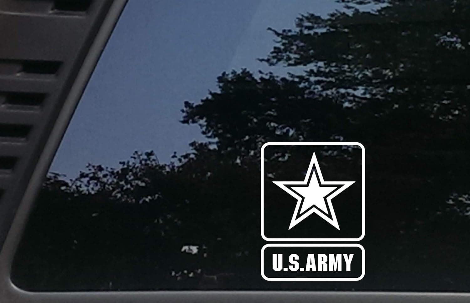 US Army Logo - 3 3/4" x 5" die Cut Vinyl Decal for Windows, Cars, Trucks, Tool Boxes, laptops, MacBook - virtually Any Hard, Smooth Surface