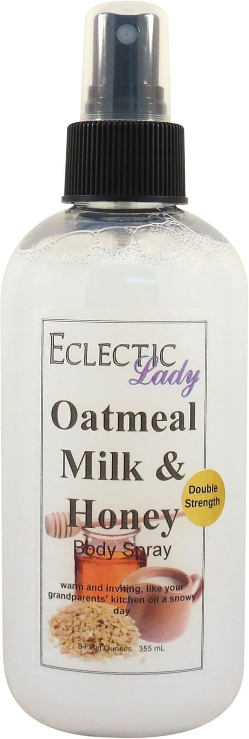 Eclectic Lady Oatmeal Milk And Honey Body Spray (Double Strength), 8 ounces