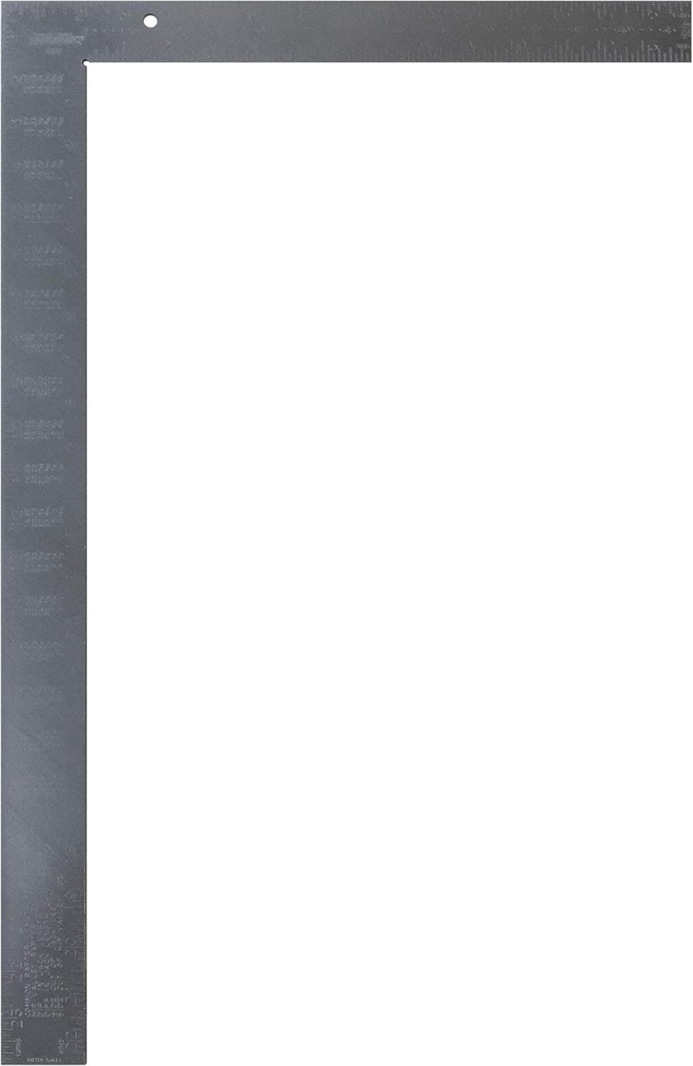 Johnson Level & Tool CS2 Steel Framing Square, 16" x 24", Silver, 1 Square