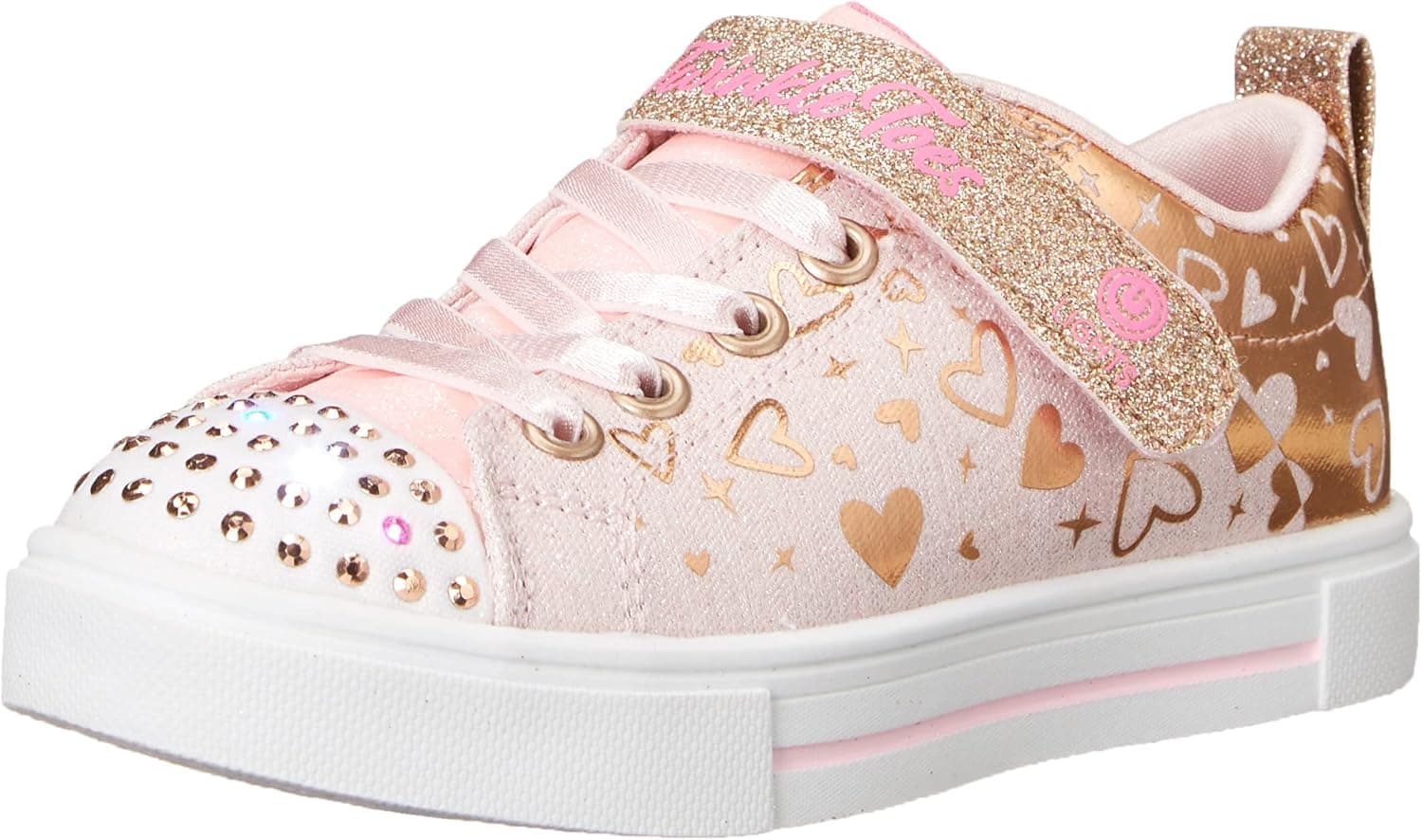 Skechers Kids Twinkle Toes Twinkle Sparks -Heather Charm Sneaker