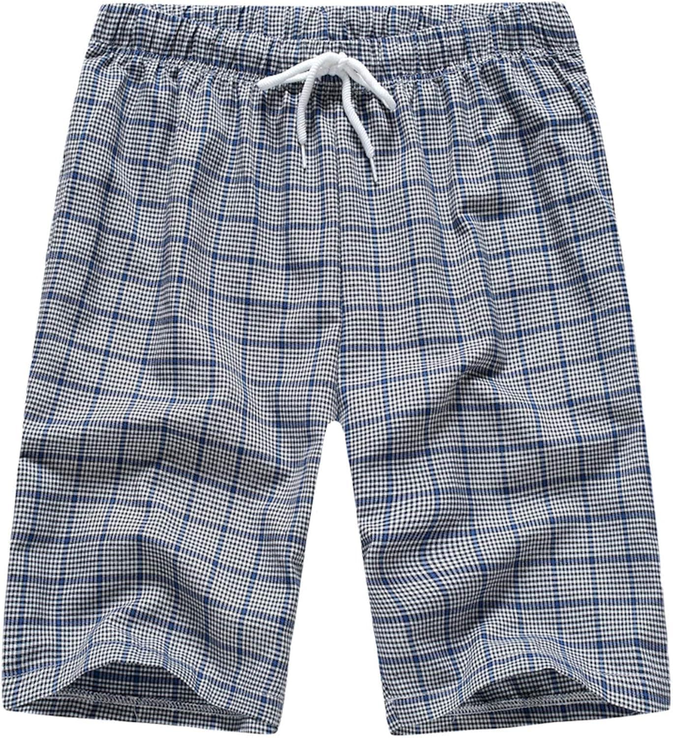 FORUU Mens Summer Shorts 2021,Plaid Board Shorts for Men Plus Szie Casual Fitness Fashion Sports Shorts Loose Pants