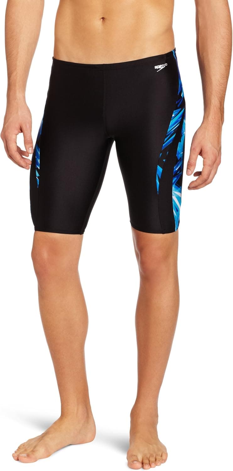 Speedo Men's Xtra Life Lycra Vortex Splice Jammer Swimsuit