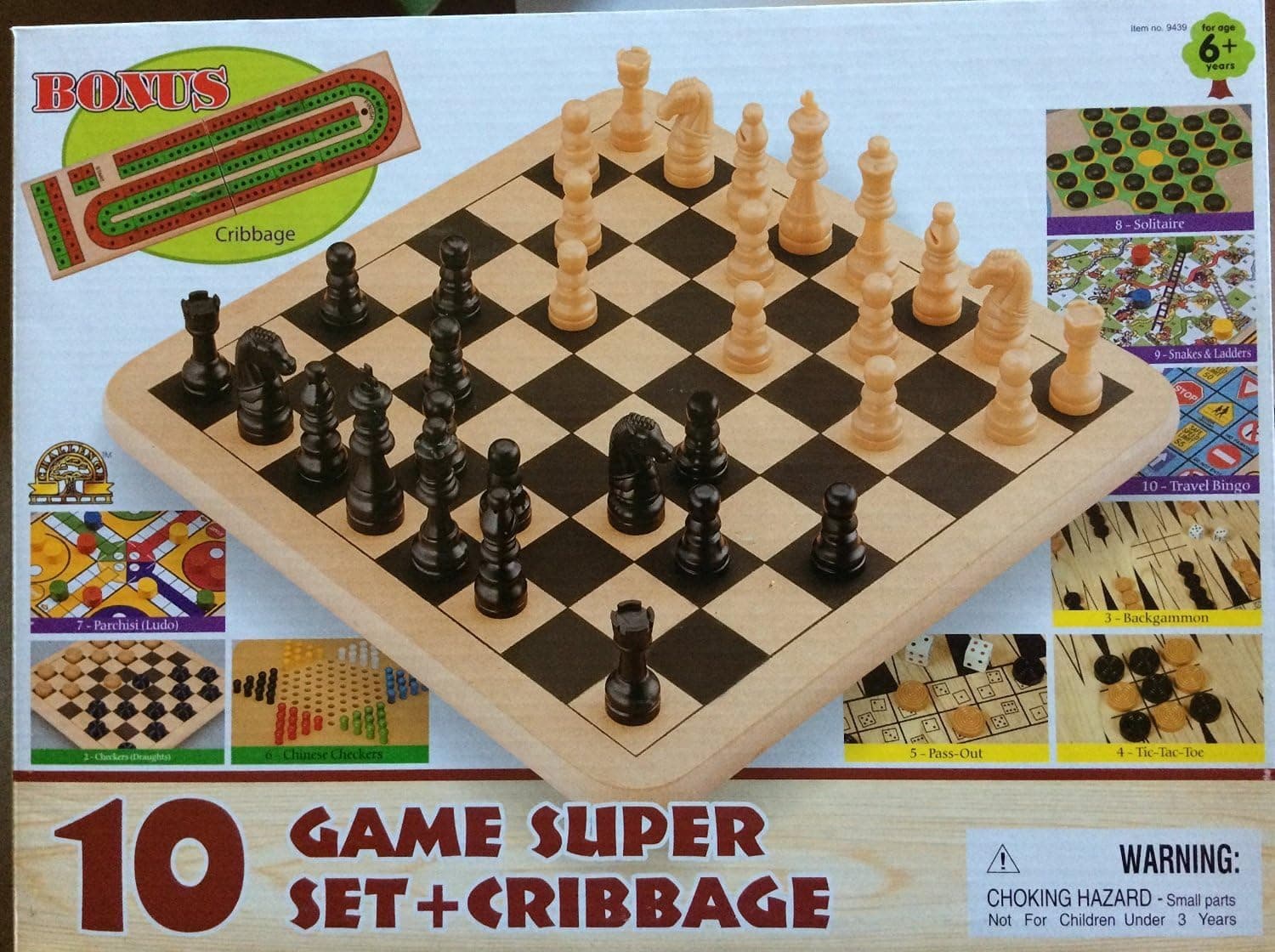 Challenge Master 10 Game Super Set + Mancala