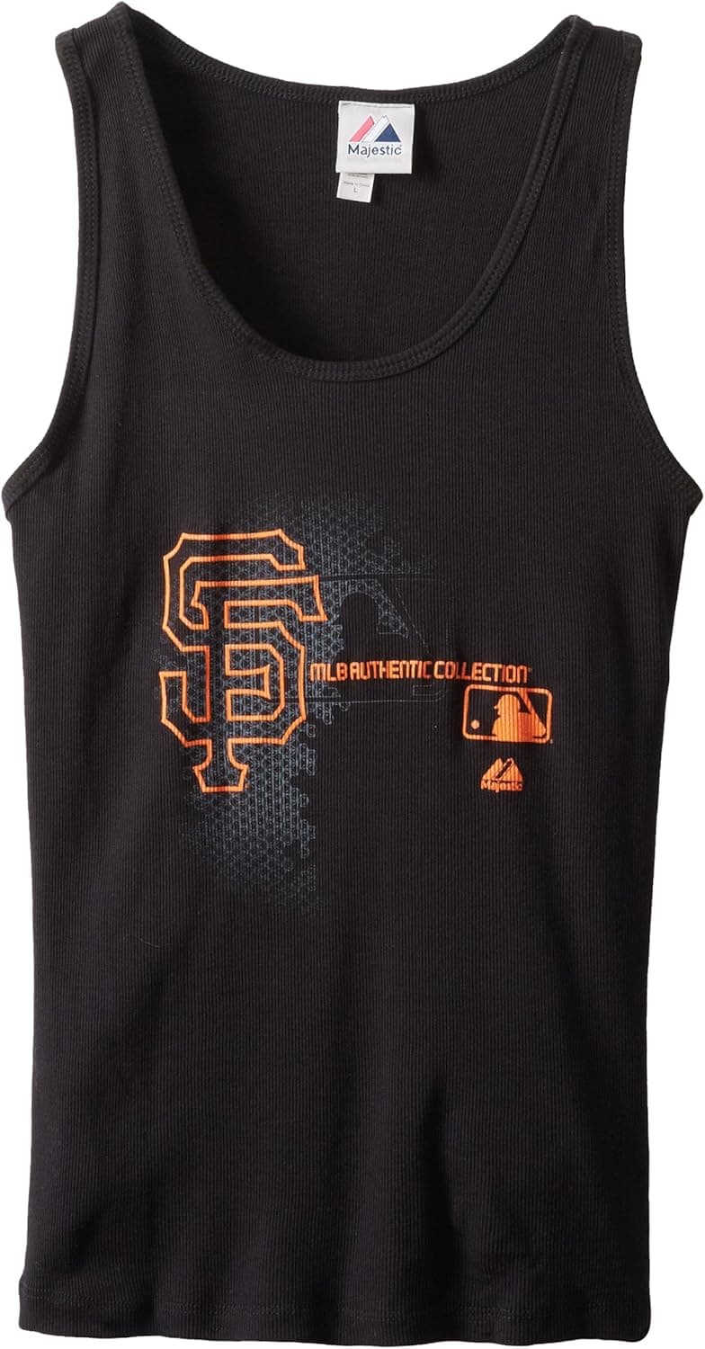 MLB San Francisco Giants Women's Authentic Collection Change Up Sleeveless Tank Top, Black