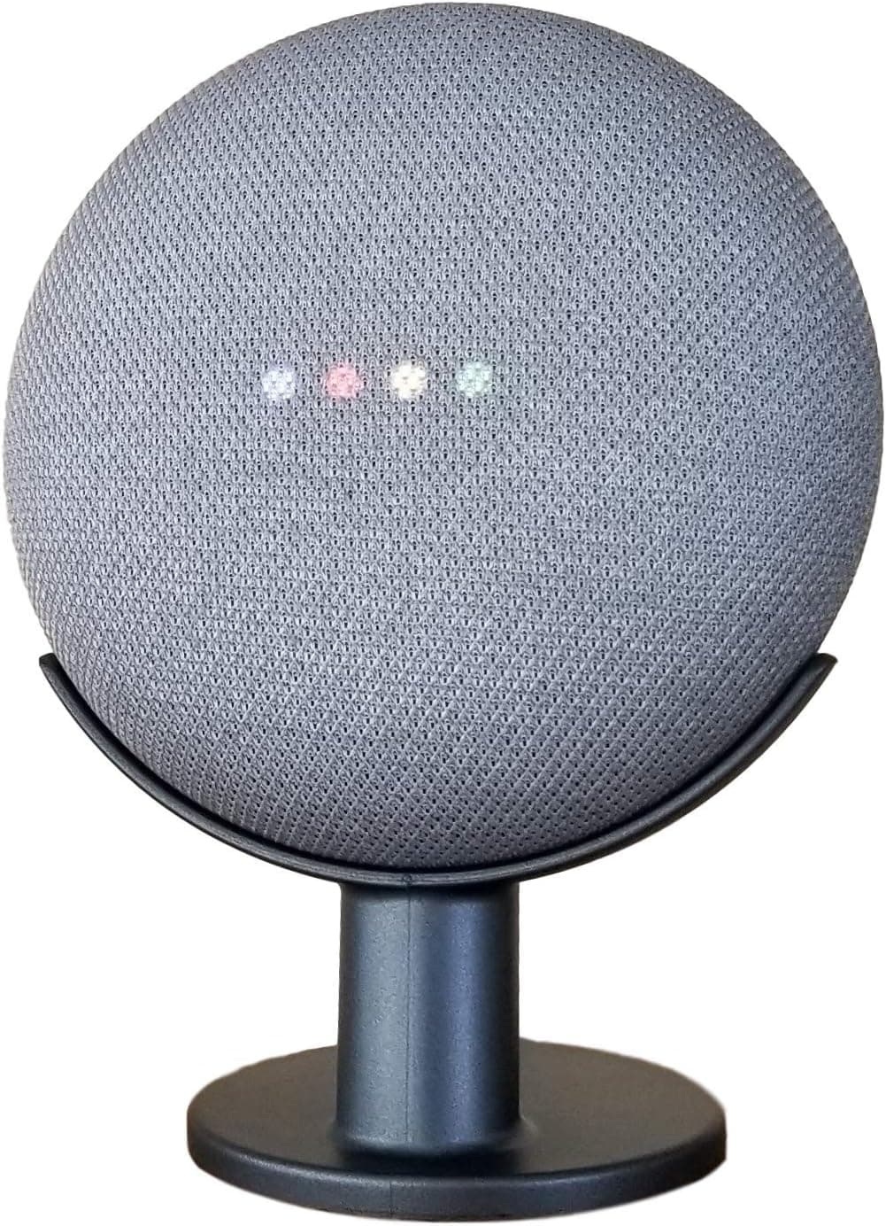 Mount Genie Pedestal for Nest Mini (2nd Gen) and Google Home Mini (1st Gen) | Improves Sound and Appearance | Cleanest Mount Holder Stand for Mini (Charcoal)