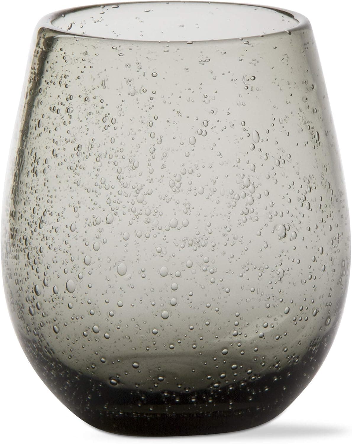 TAG Bubble Glass Stemless Wine Glass Smoke Gray