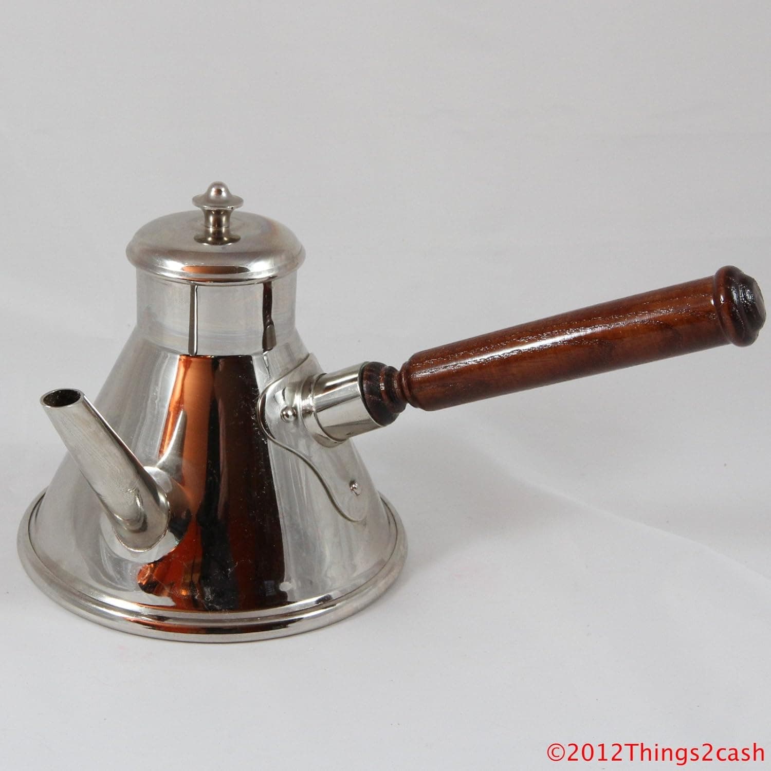 Mauviel Hot Chocolate Pot - Chrome .8 Qt
