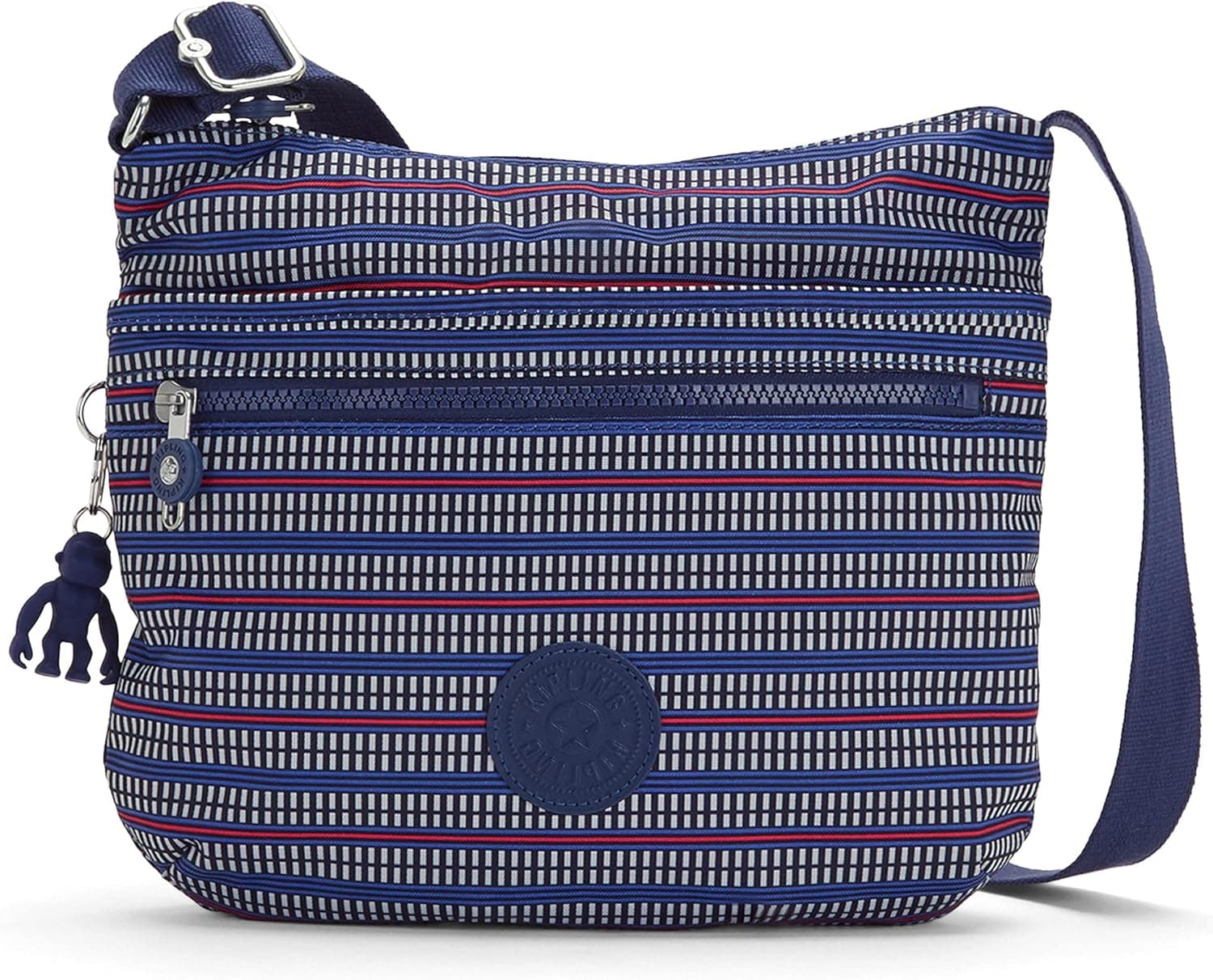 Kipling womens WomenÂ’s Arto Bag, Lightweight Everyday Purse, Casual Nylon Shoulder crossbody bag, Blue Geo Print, Medium US