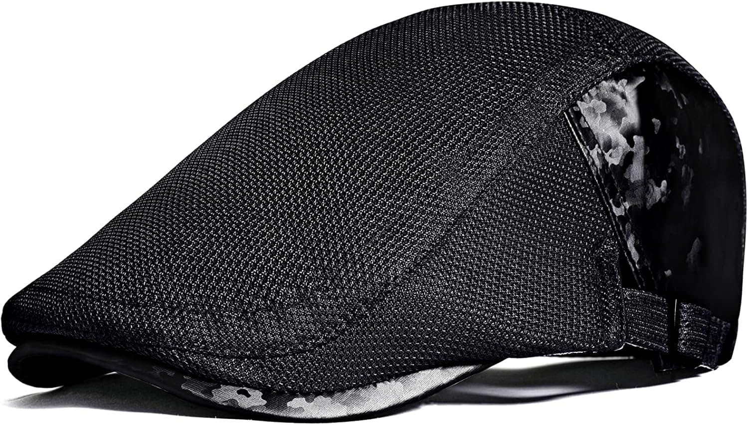 BABEYOND Men's Mesh Flat Cap Breathable Summer Newsboy Hat Beret Cabbie Ivy Hat Gatsby Newsboy Hat for Driving Hunting
