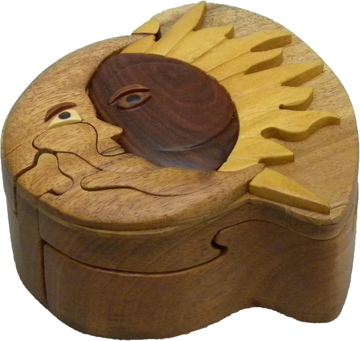 Sun & Moon Wood Puzzle Box