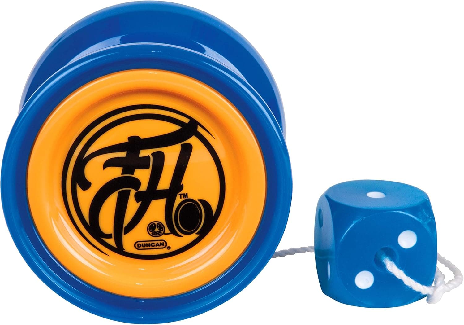 Duncan Toys Freehand Yo-Yo, String Trick Yo-Yo with Counterweight, Ball Bearing Axle and Aluminum Body, Blue w/Orange Cap