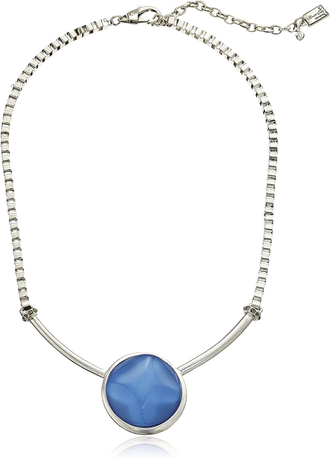 Kenneth Cole New York "Moonstone Eclipse" Round Stone Pendant Necklace