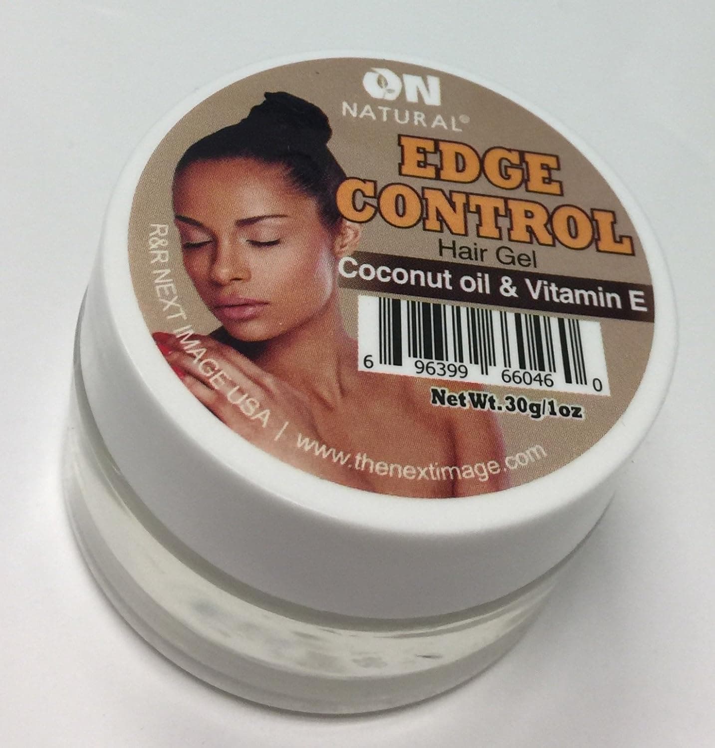"ON NATURAL" Edge Control Hair Gel Coconut Oil & Vt. E 1oz,30g