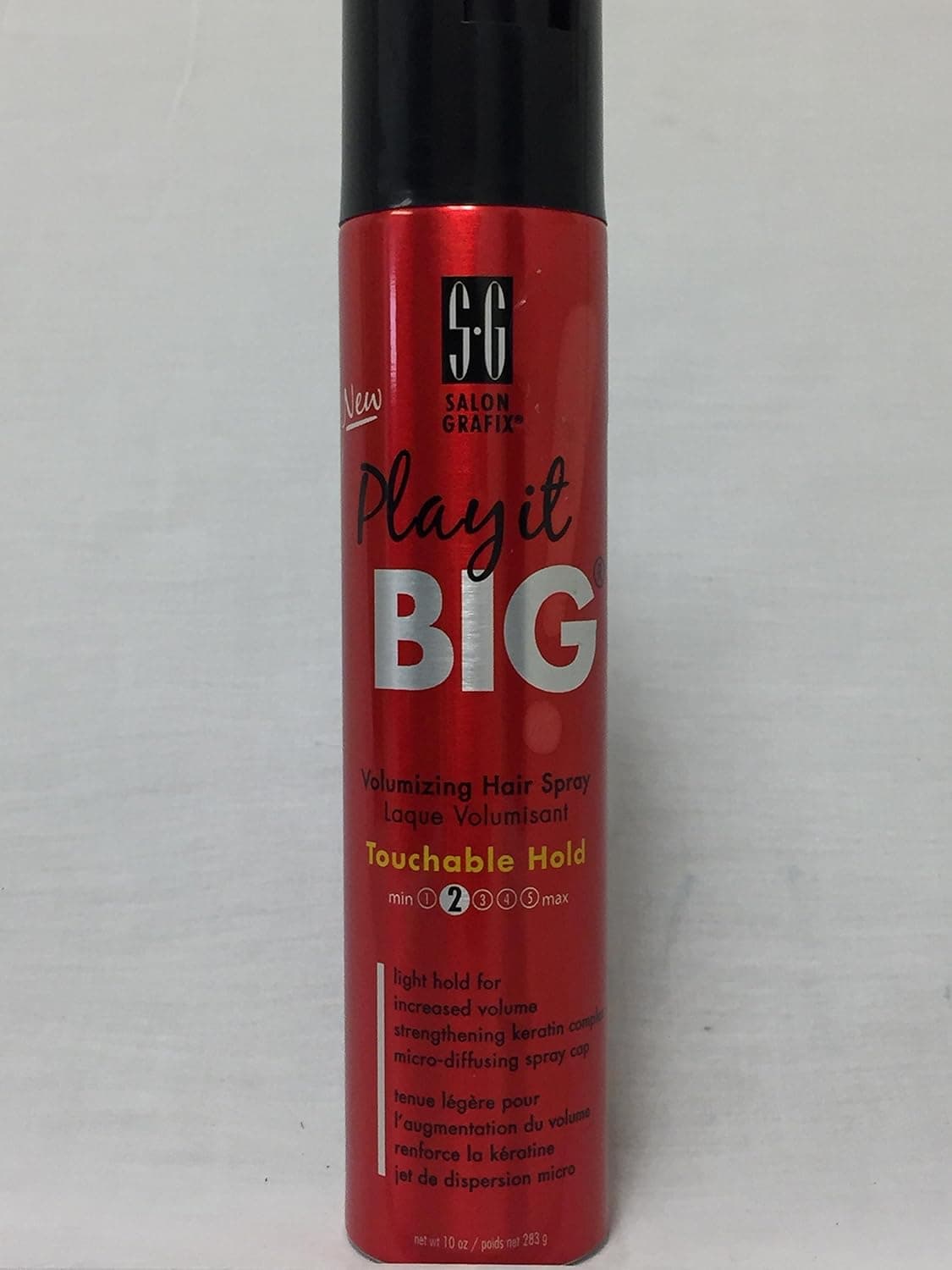 Salon Grafix Play it Big Volumizing Hair Spray, Touchable Hold, 10 oz
