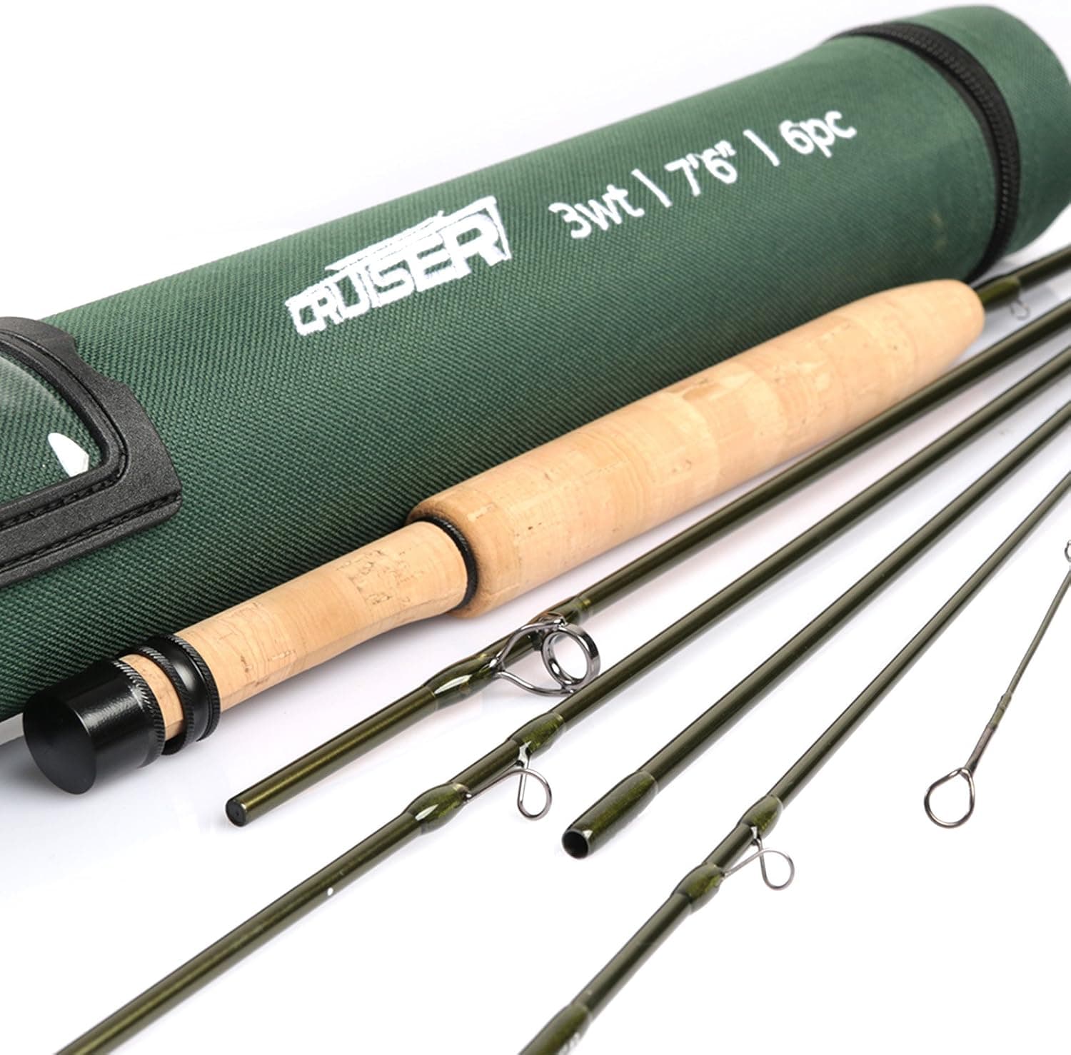 Maxcatch Cruiser Fly Fishing Rod; 2/3/4wt 6 Piece, IM10 Carbon Blank, AA Grade Reel Seat (7'0'' 2 Weight 6sec)