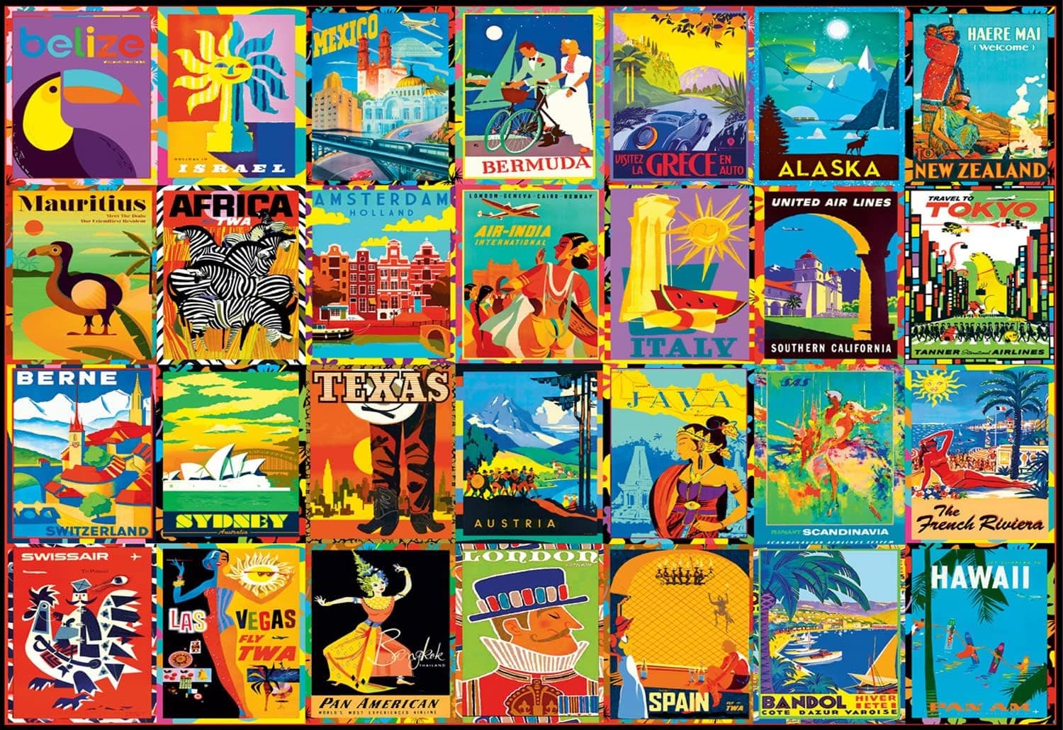 Buffalo Games - Colorful Destinations - 1500 Piece Jigsaw Puzzle
