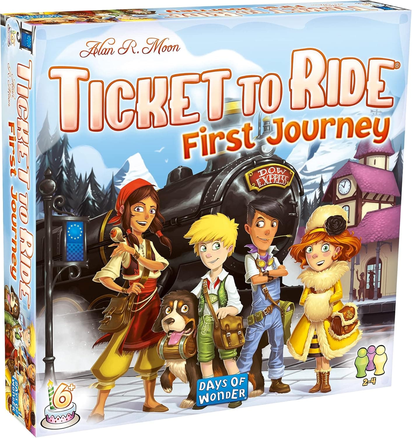 Ticket to Ride Europe First Journey Board Game | Strategy Game | Train Adventure Game | Fun Family Game for Kids and Adults | Ages 6+ | 2-4 Players | Avg. Playtime 15-30 Mins | Made by Days of Wonder