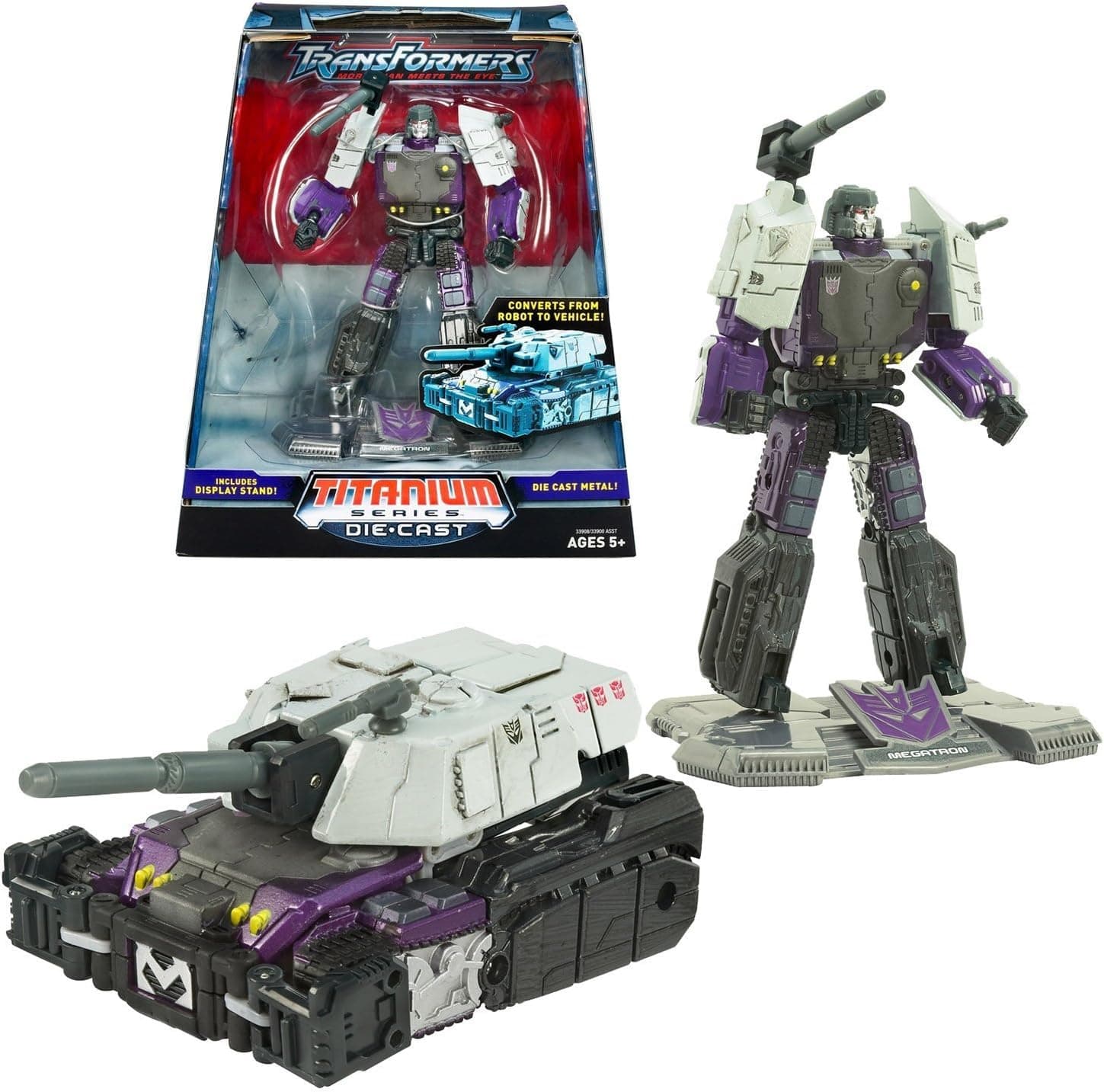 Hasbro Titanium Series Transformers 6 Inch Metal Cybertron Heroes Megatron G.I. Joe