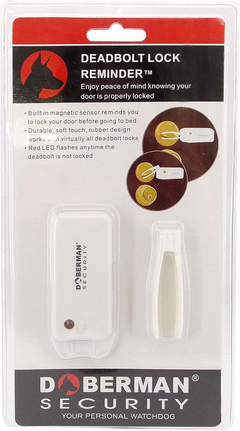 Doberman Security SE-0153 Deadbolt Lock Reminder (White)