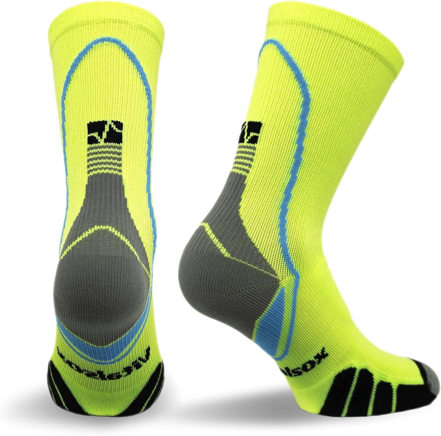 Vitalsox unisex-adult womens Vt5810 Italian Support & Odor Control Crew Socks (1 Pair- Fitted) Best for Running