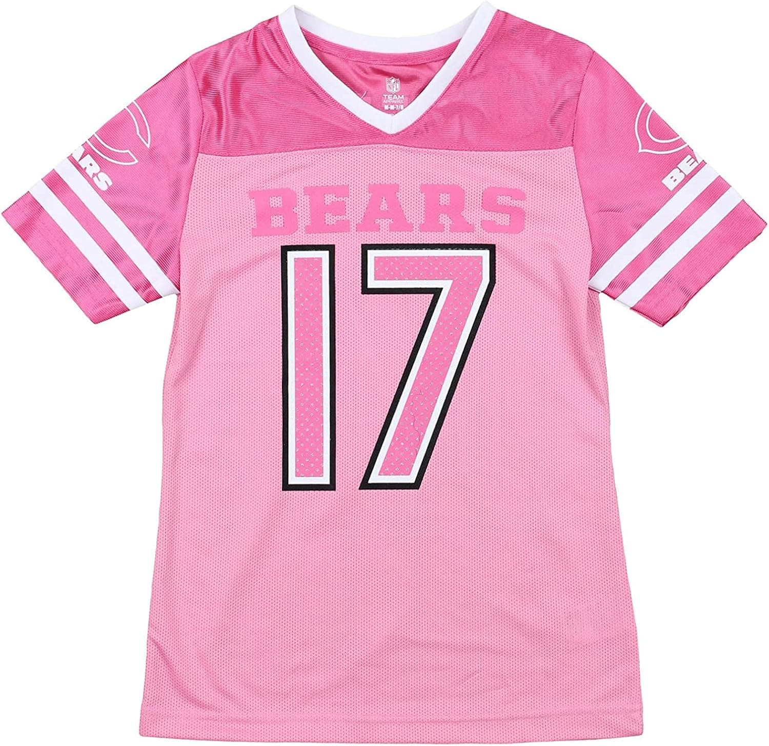 NFL Youth Girls Chicago Bears Pink Alshon Jeffery Dazzle Jersey