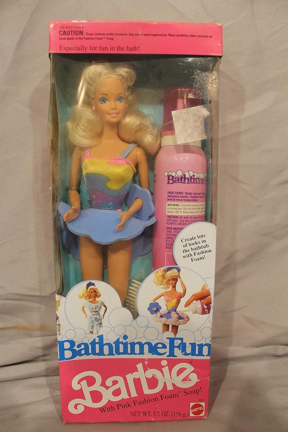 Barbie Bathtime Fun Doll (1990) by Mattel