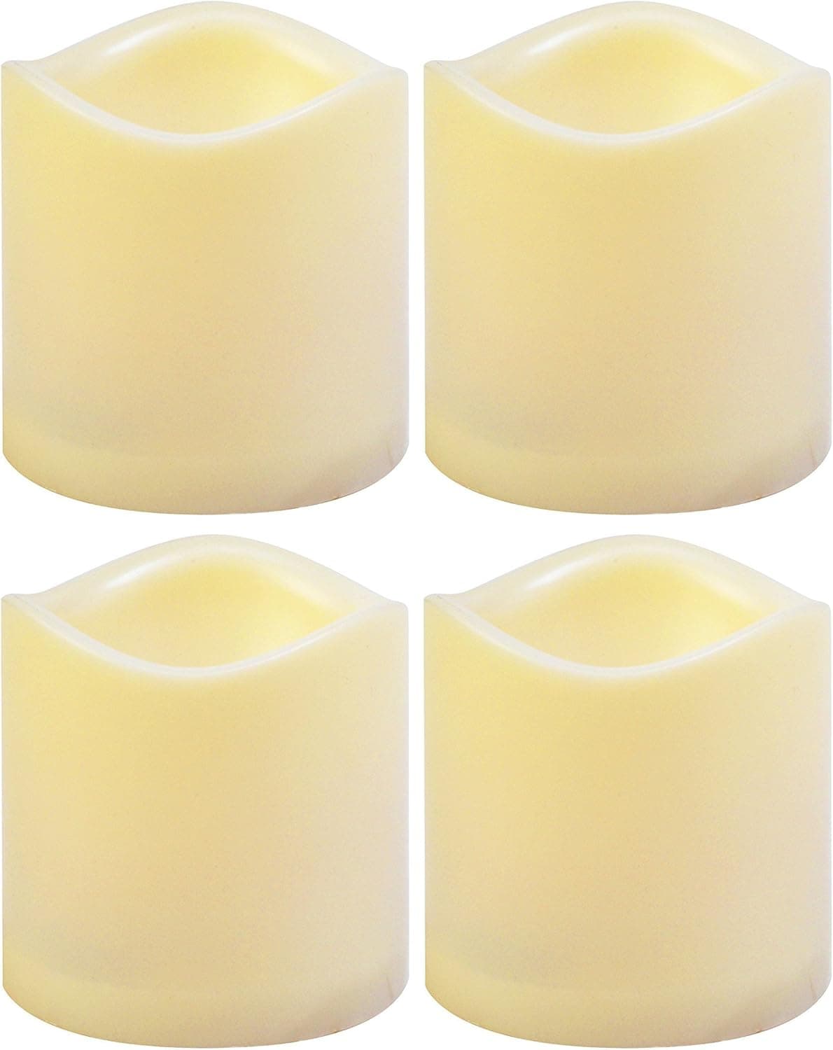 4-Pack - Moonrays 93102 Flameless Flickering 3 x 3 Pilar Candle