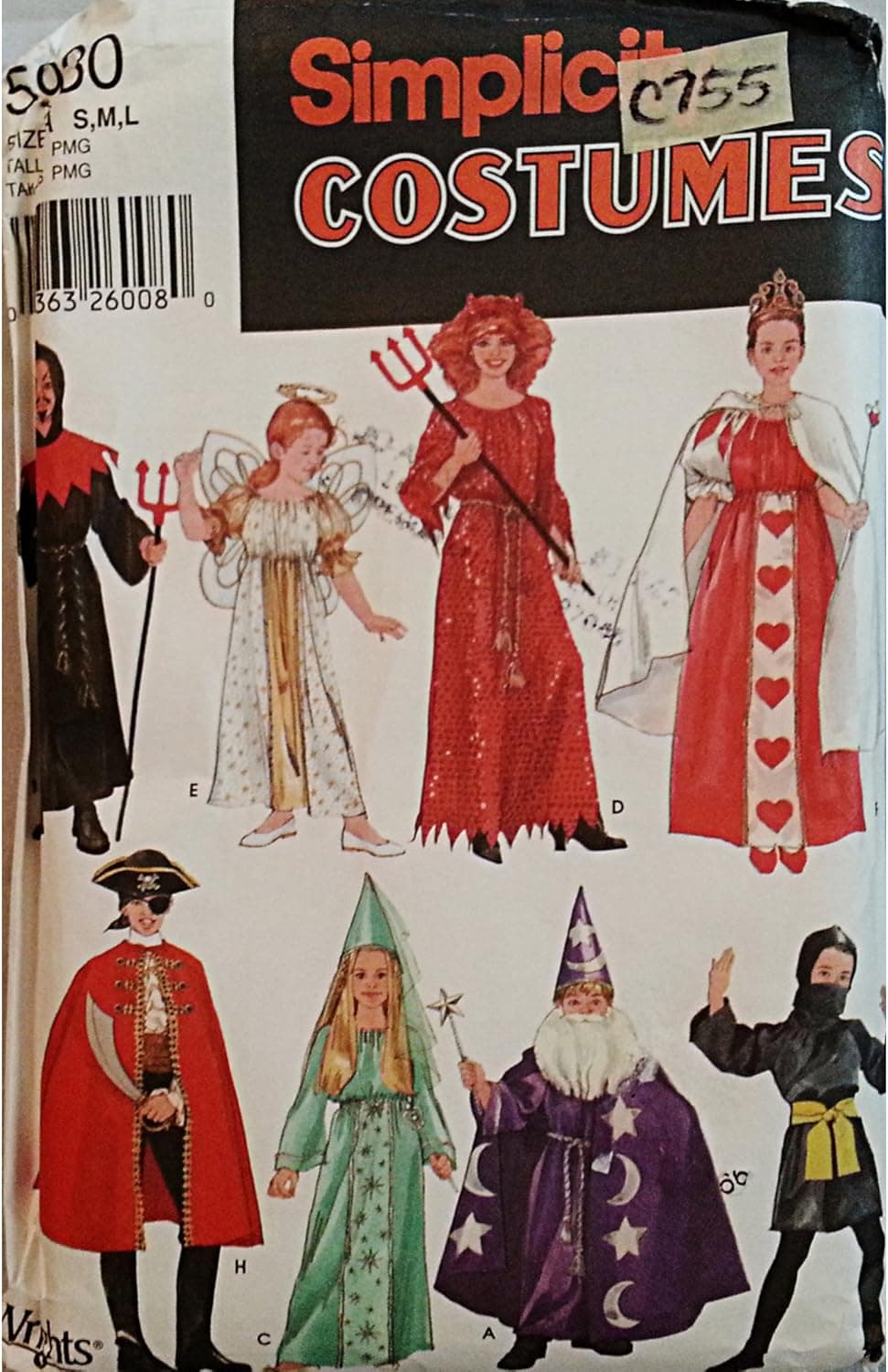 Simplicity Pattern 5930 Childs Girls and Boys Costumes