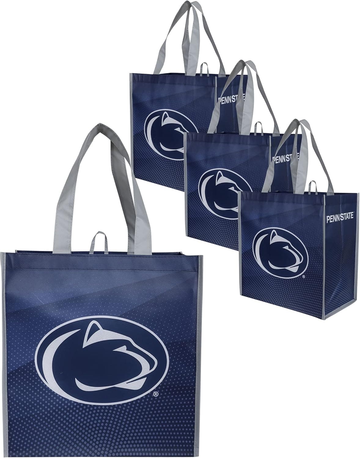 FOCO NCAA Team Logo Reusable Grocery Shopping Bags Totes