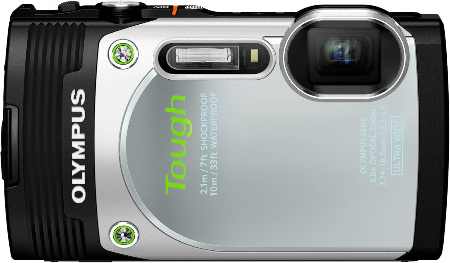 Olympus Stylus TG-850 IHS 16 MP Digital Camera (Black/Silver)