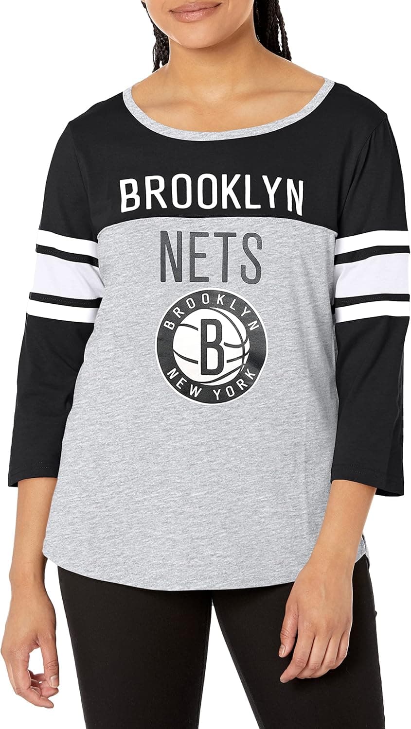 Ultra Game Women's T Raglan Baseball 3/4 Long Sleeve Tee Shirt