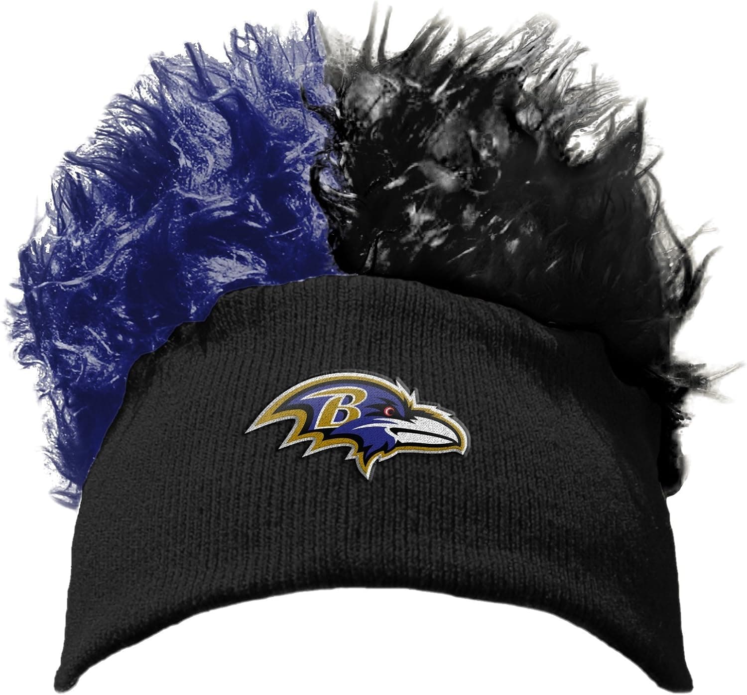 The Northwest Company NFL Baltimore Ravens Flair Hair Beanie, One Size, Flair Hair