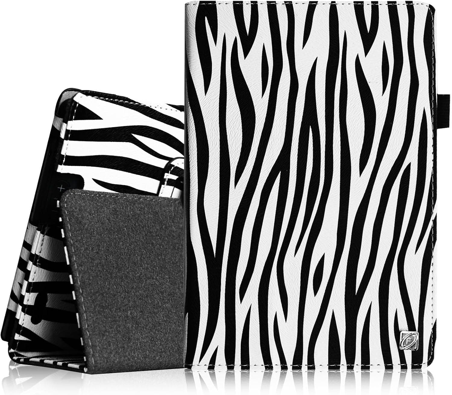 Fintie NVIDIA Shield Tablet K1, NVIDIA Shield Tablet Folio Case, Slim Fit Vegan Leather Cover for 2015 NVIDIA Shield Tablet K1 8.0 Inch Newest Version, 2014 NVIDIA Shield 2 8 Inch Tablet, Zebra