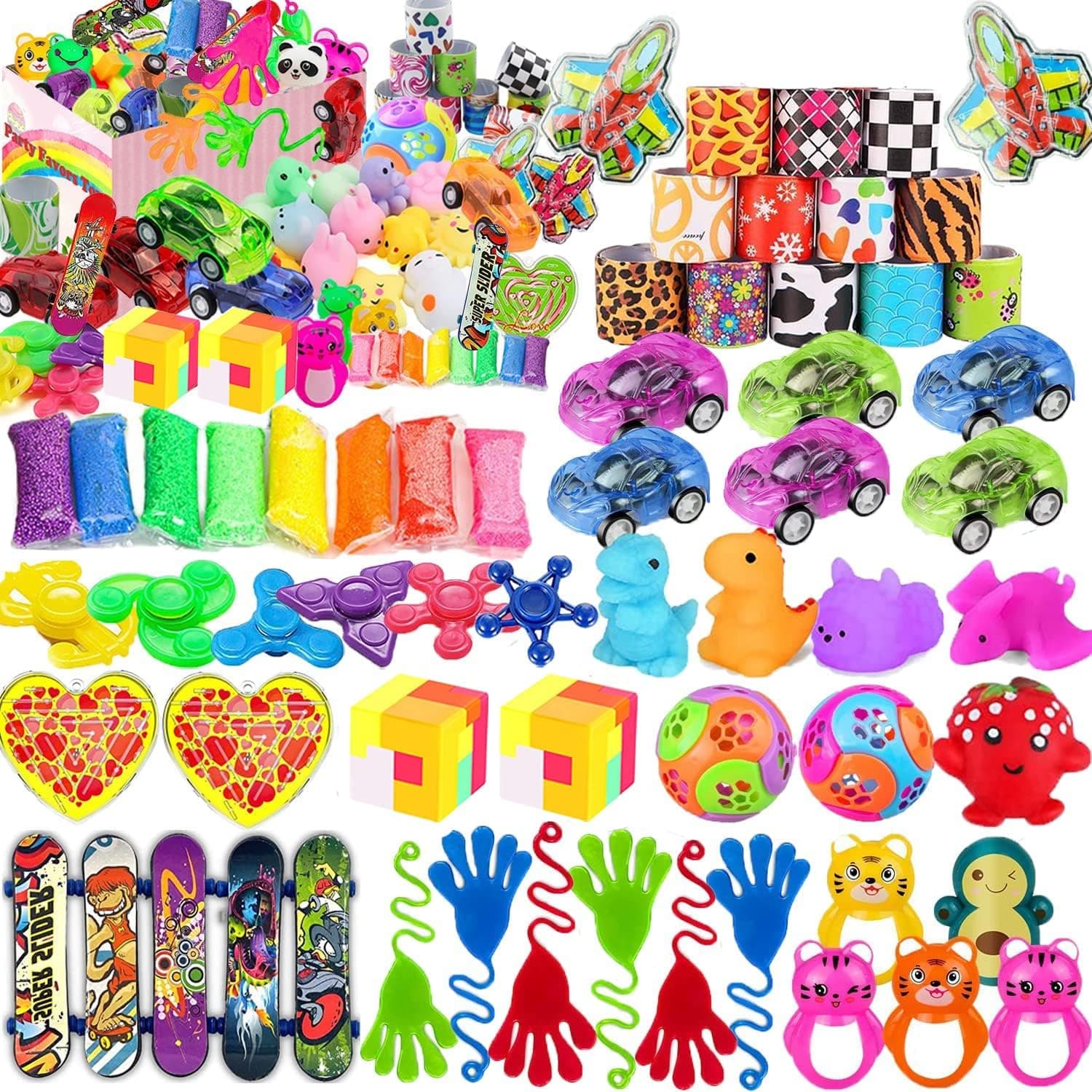 52 Pcs Party Favors for Kids 4-8, Birthday Gift Toys, Goodie Bag Stuffers, Treasure Box Toys, Carnival Prizes, Gifts for Kids Classroom, Pinata Stuffers, Goodie Bags Filler for Boys and Girls 8-12