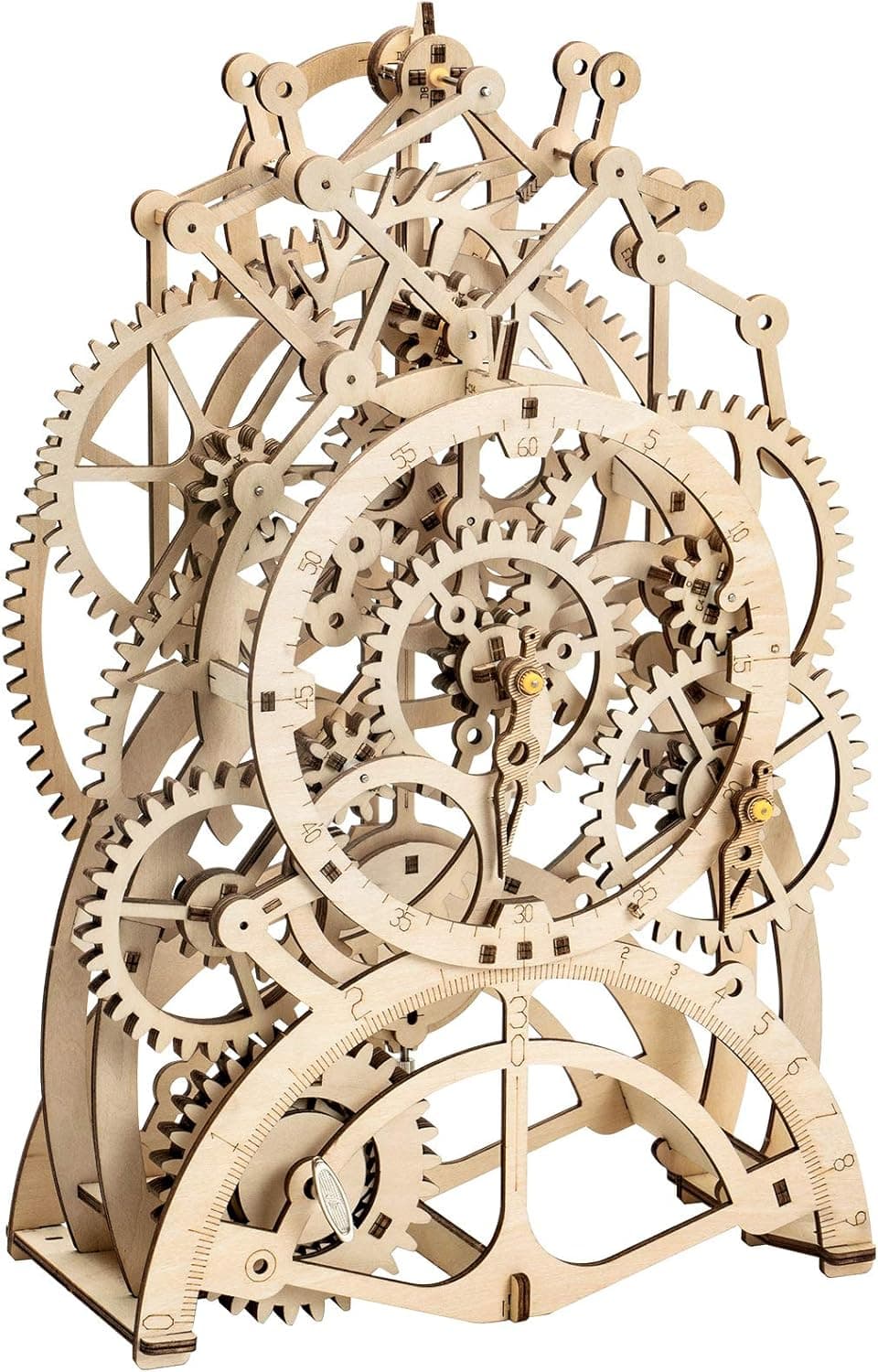 ROKR 3D Wooden Puzzles DIY Clock Kits for Adults to Build Wood Model Building Kit Unique Birthday Gift Pendulum Clock