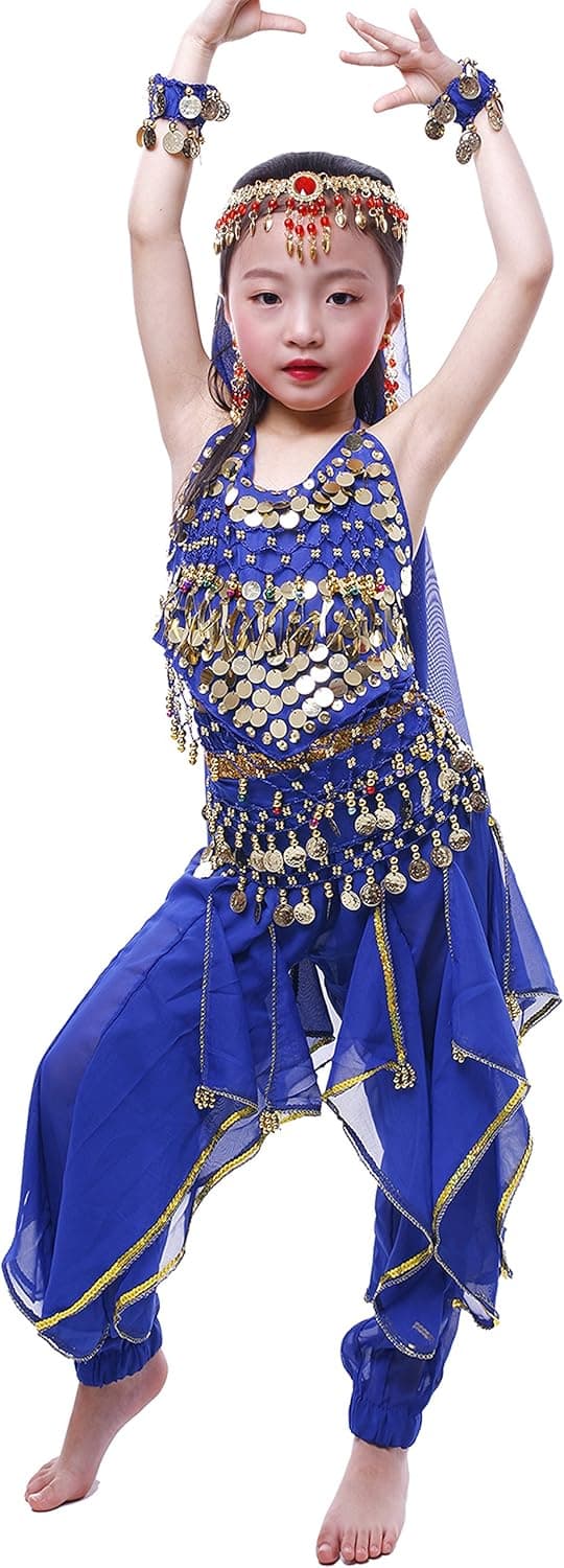 Astage Girls Genie Costume India Belly Dance Arabian Princess Halloween Costume
