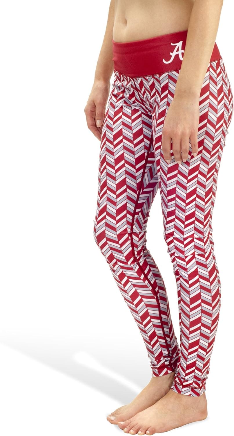 KLEW NCAA Alabama Crimson Tide Women's Thematic Print Capri