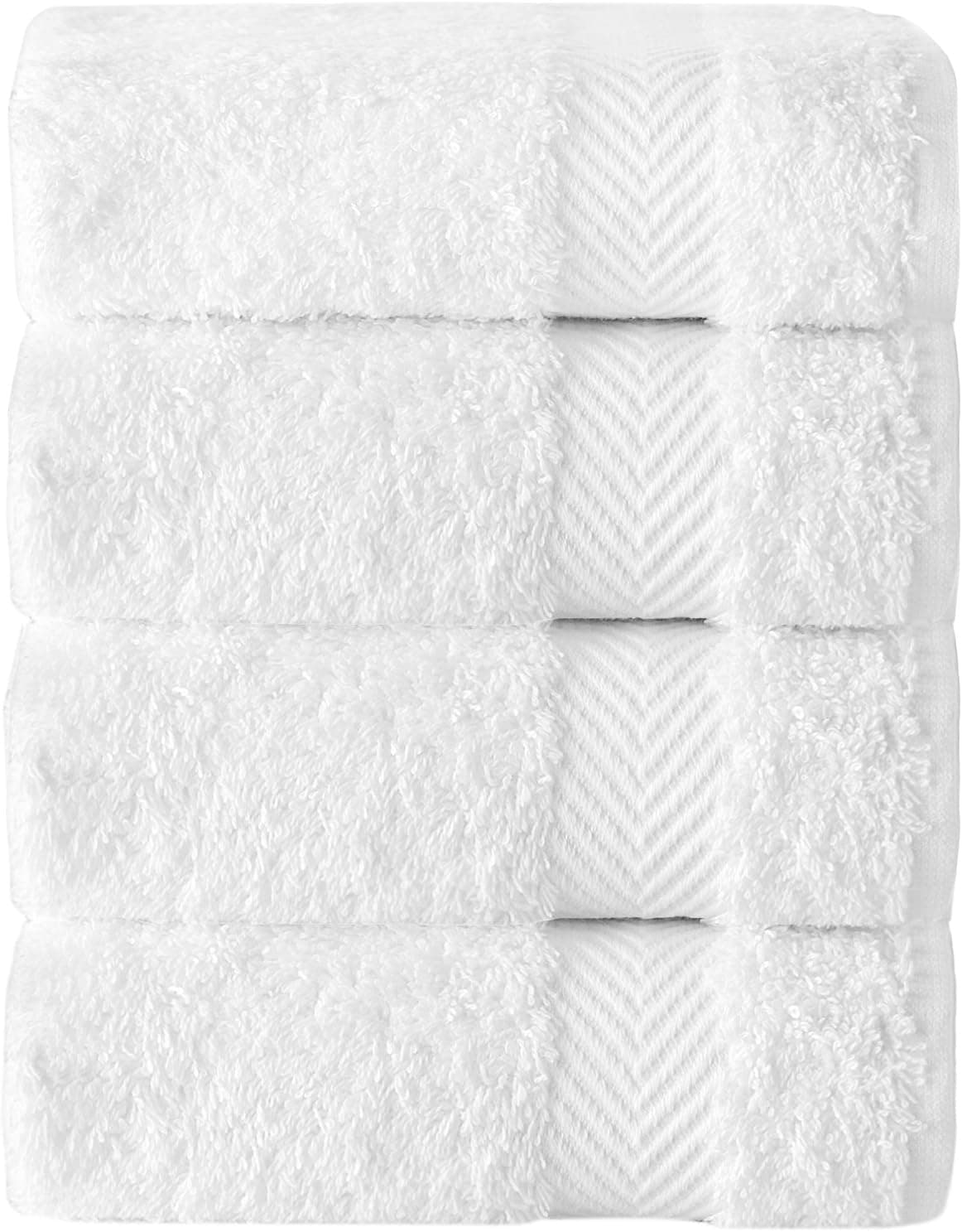 Enchante Home Kansas Hotel Collection 100% Turkish Cotton Wash Cloths, Set of 4
