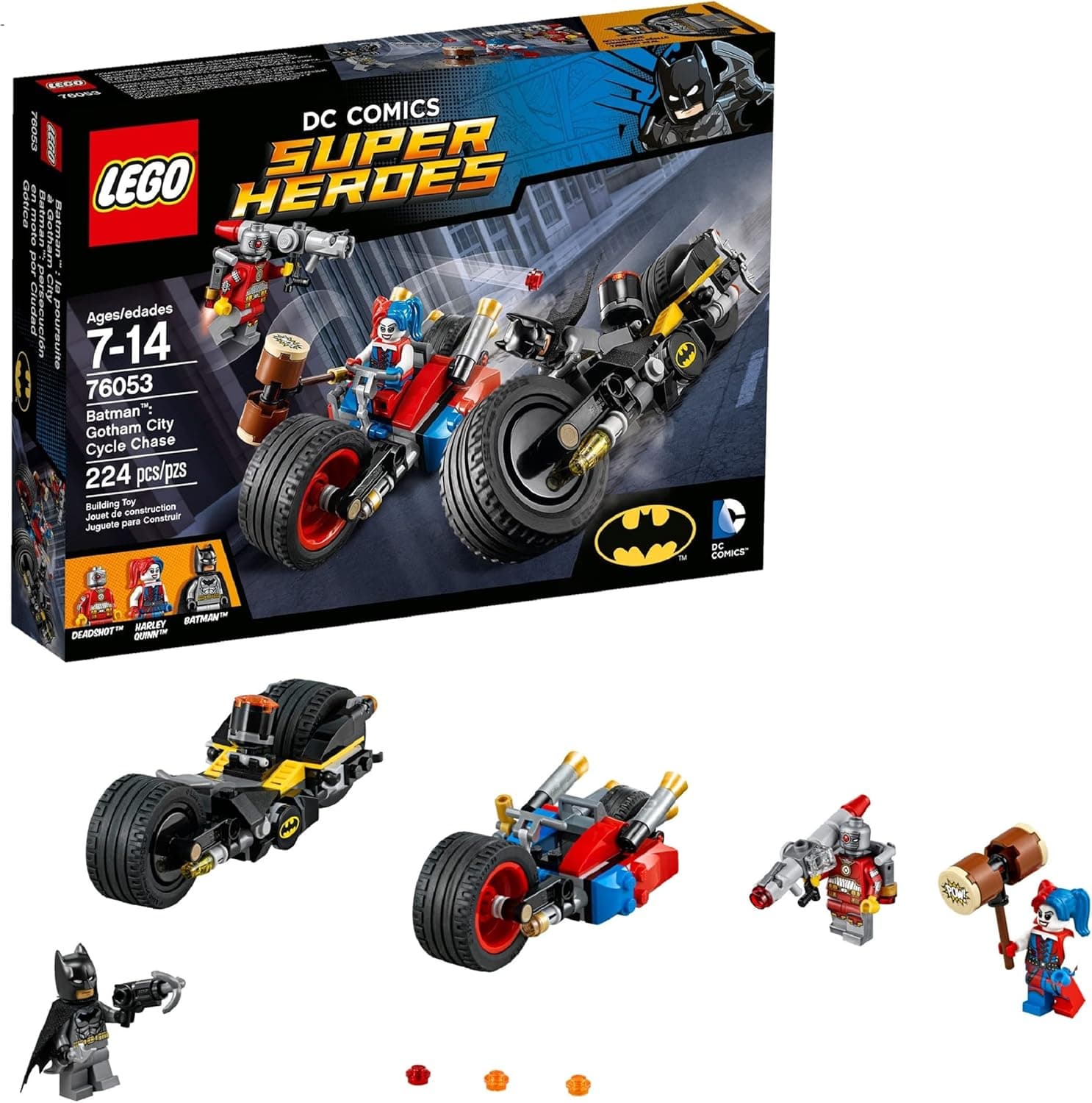 Lego Batman Gc Cycl Chse Size 1ct Lego Batman Gotham City Cycle Chase 76053