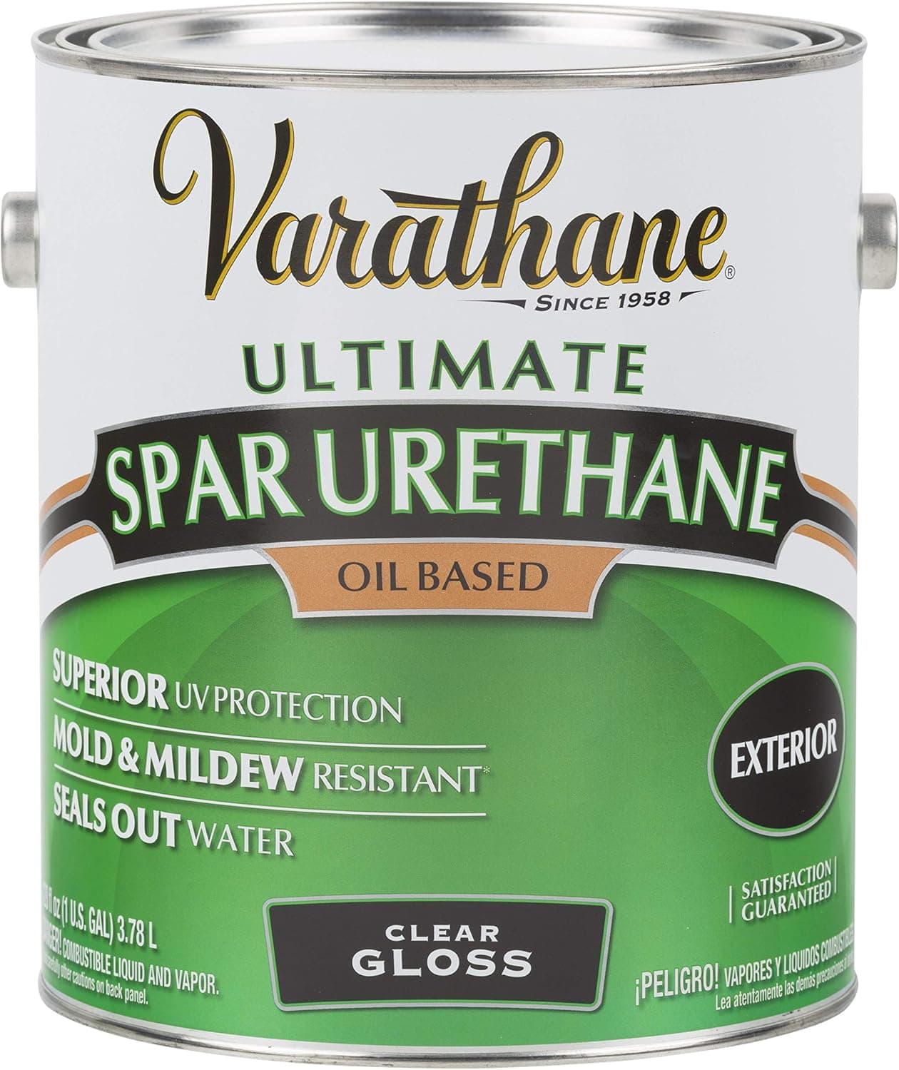 RUST-OLEUM 242179 Varathane Gallon Clear Gloss Exterior Premium Spar Urethane Finish