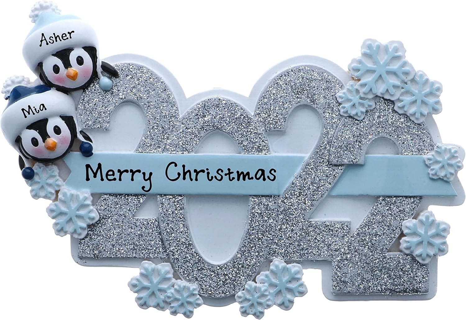 2021 Personalized Family Christmas Tree Ornament Free Personalized (Family of 2)