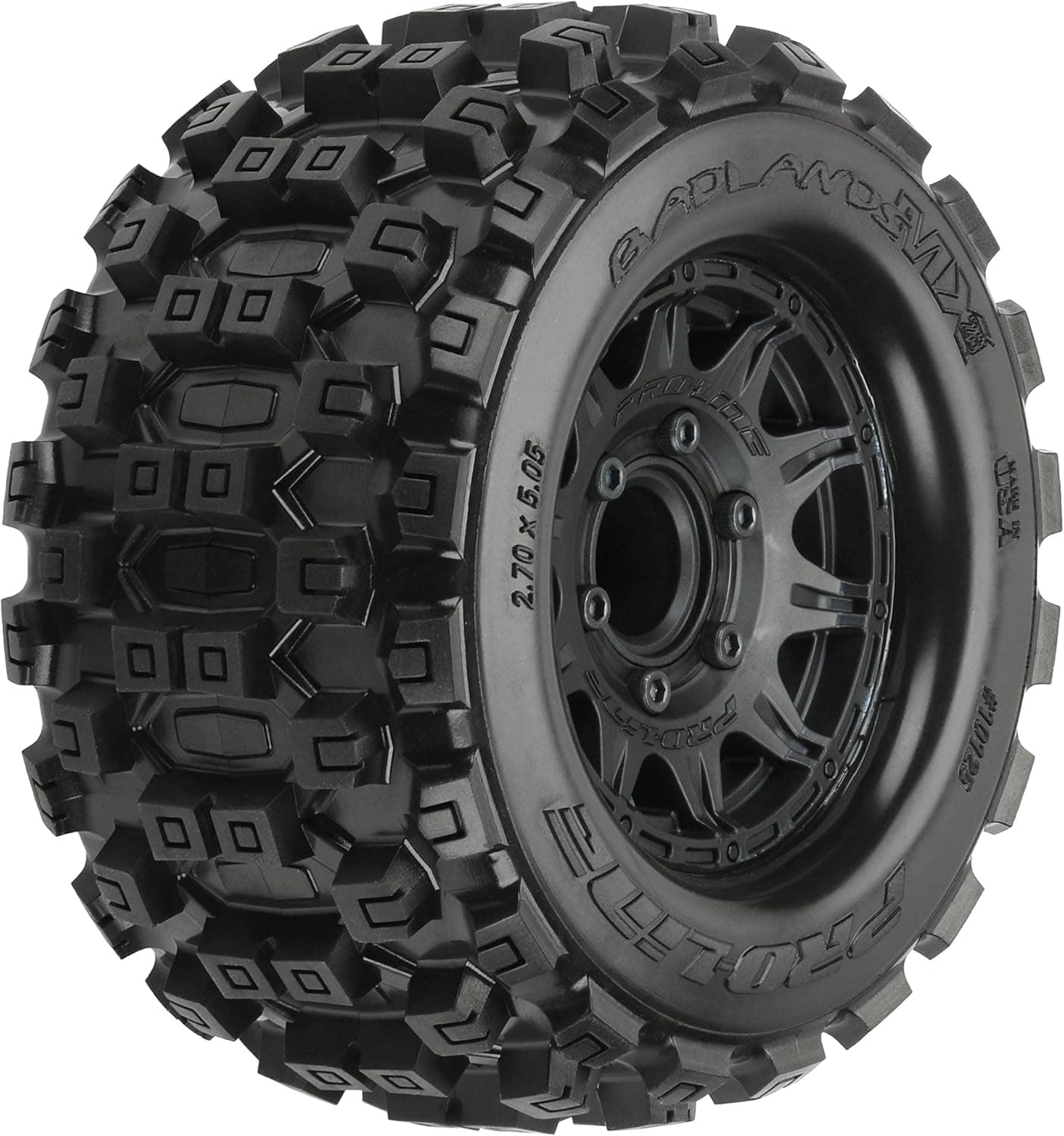 Pro-line Racing 1/10 Badlands MX28 Fr/Rr 2.8" MT Tires Mounted 12mm Blk Raid 2 PRO1012510