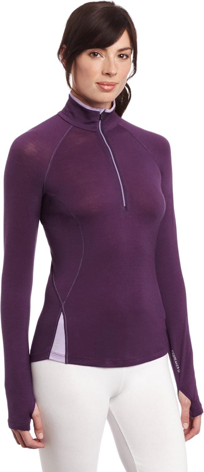 Icebreaker Merino Women's Bolt Long Sleeve Zip Top