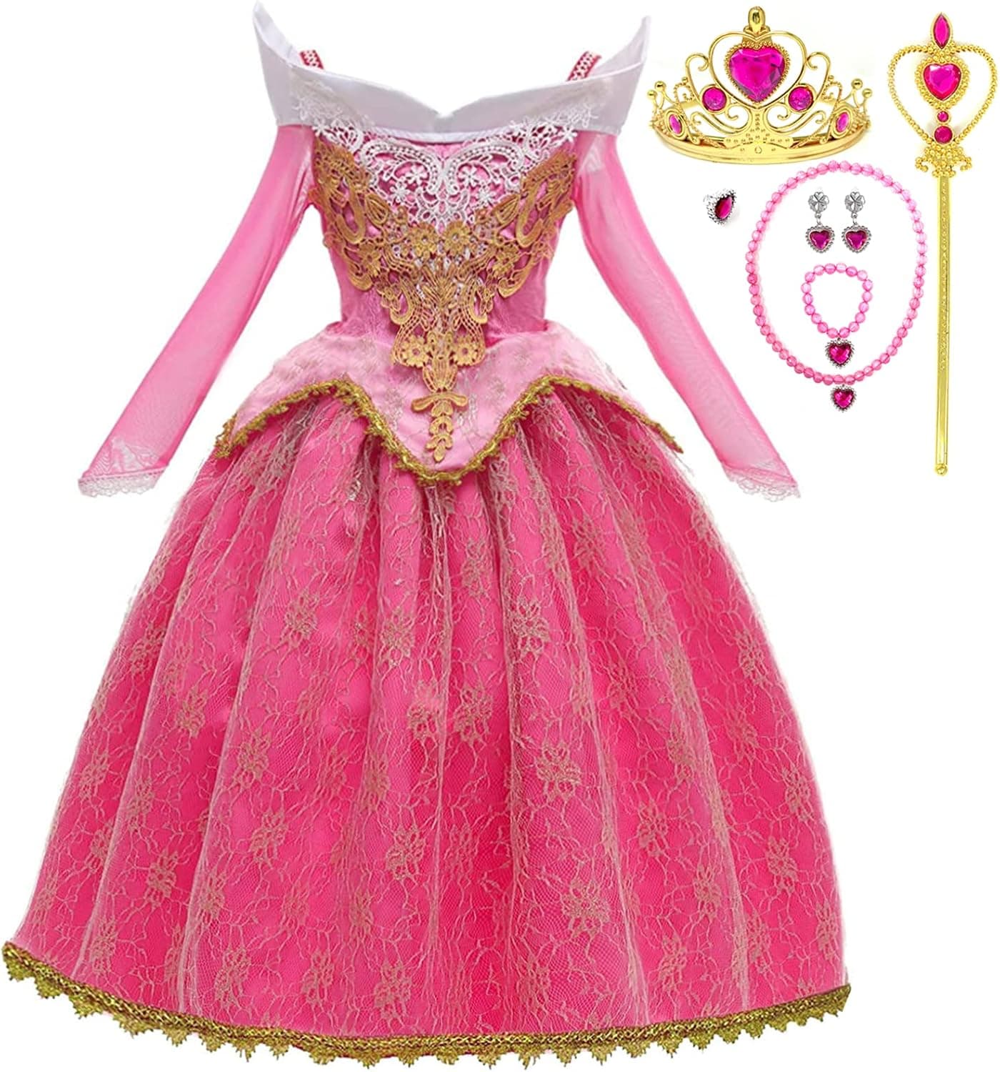 Romy's Collection Princess Toddler Girls Costume Dress Up Set