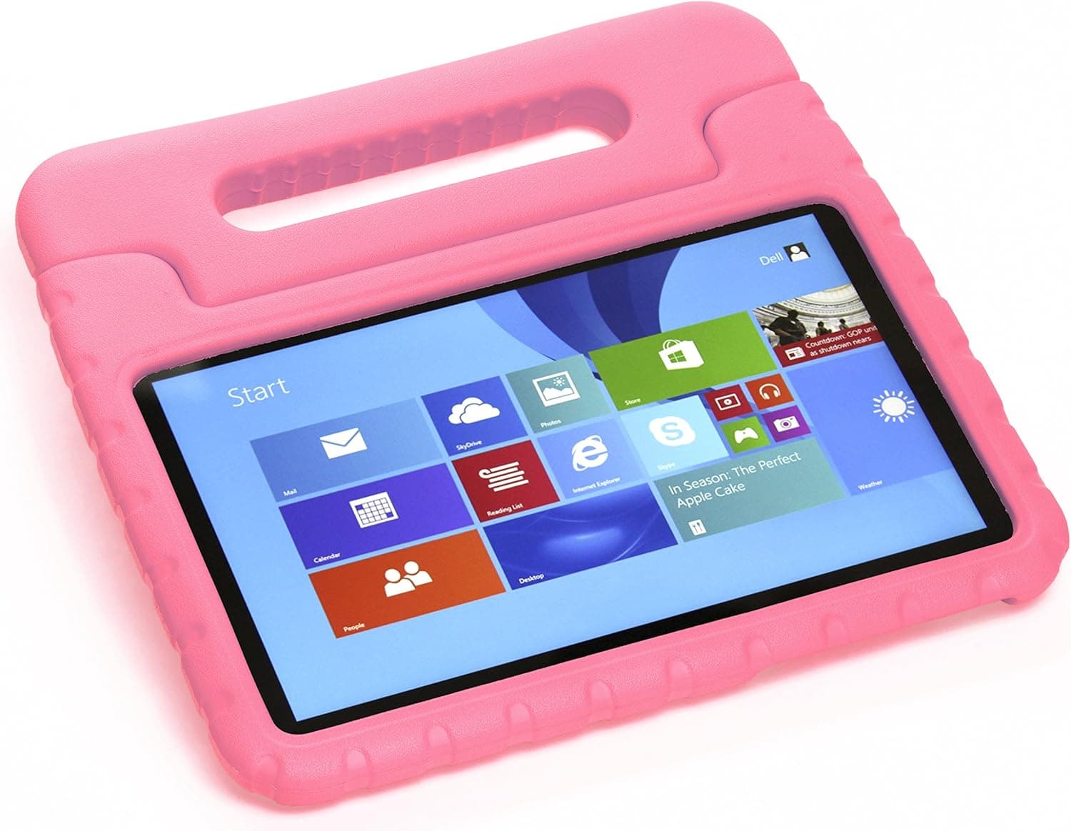 Pwr+ iPad-Air-2 Case-Cover Protective-for-Kids Pink : Guardian Sleeve for Apple iPad Air Kid Friendly Shockproof Light Weight Tablet Tab Stand Convertible KickStand with Handle